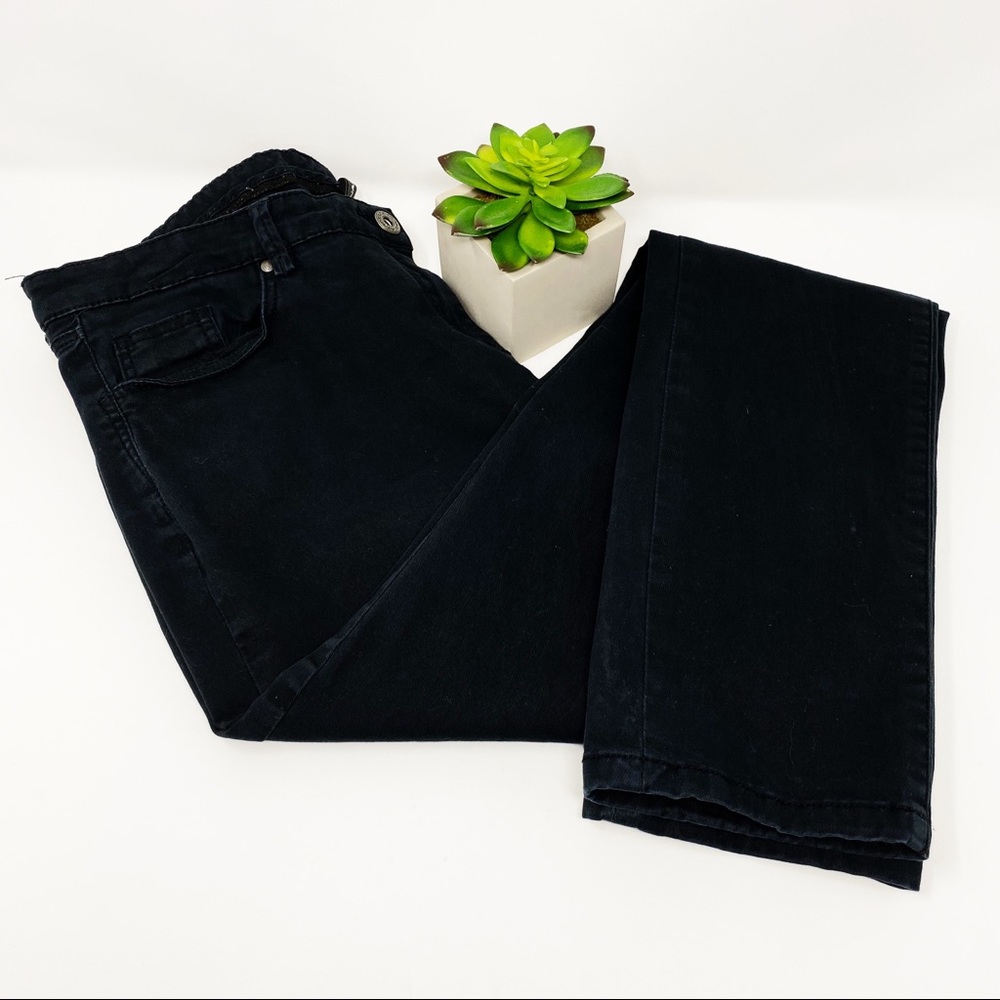 NAF NAF French Euro Black Stretch Skinny Jeans 40